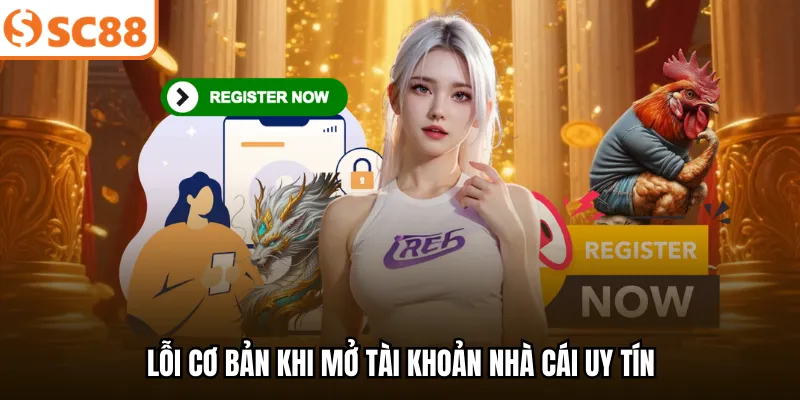 Lỗi cơ bản khi mở tài khoản nhà cái uy tín